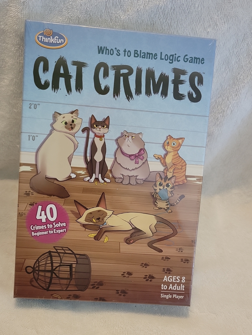 Cat Crimes Logic Game - Blue Box